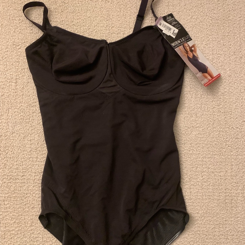 Miraclesuit Black Shapewear Bodysuit